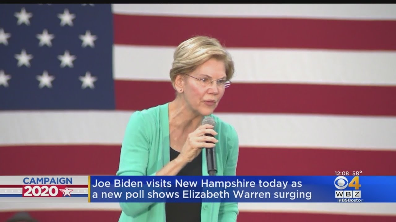 Joe Biden Visits New Hampshire As New Poll Shows Elizabeth Warren ...
