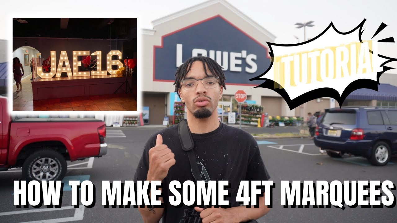 DIY 4FT LED Marquee Props - How to Make Your Own Light Up Letters