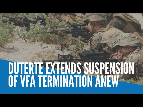 Duterte extends suspension of VFA termination anew