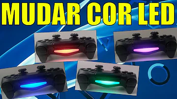 Como mudar a cor da LED do PS4?