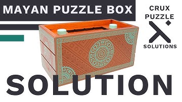 How To Solve The Mayan Puzzle Box Puzzle by Crux Puzzles