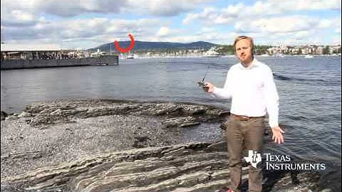 Range test of CC1120 sub-1 GHz performance line