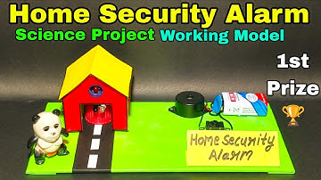 How to make home security alarm science project working model