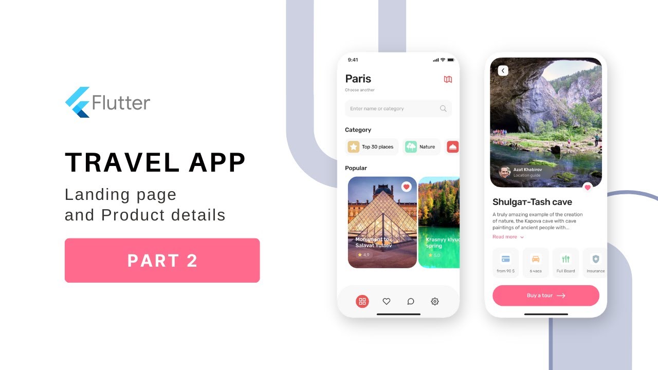 Travel app | Details #screen from #figma #design | Part - 2 #flutter # ...