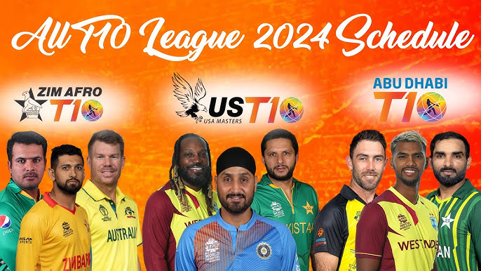 All T10 League 2024 Schedule | Abu Dhabi T10 League 2024 | Zim Afro T10  League 2024 | US T10 2024 - YouTube