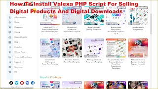 How to install Valexa PHP Script For Selling Digital Products And Digital Downloads
