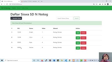 Website Sekolah CRUD Laravel