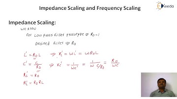 Impedance Scaling and Frequency Scaling - RF Filter Design - RF Design