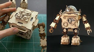 I made a MUSICAL WOODEN ROBOT / Think Gizmos Orpheus Model Kit