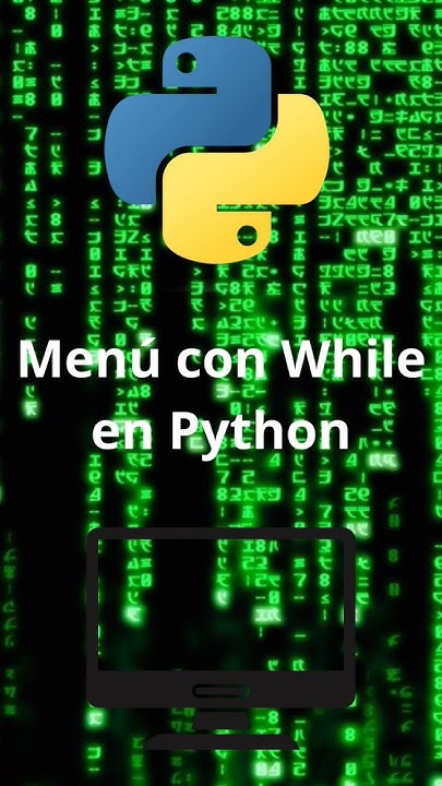 Crea un menú en Python 🐍 #python #pythonprogramming #tutorial #coder # ...