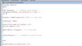 Learning C Programming Lesson 34: Writing to a File