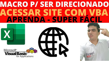 ACESSAR SITE COM VBA, MACRO PARA AO ABRIR PLANILHA IR PARA SITE, COMO CRIAR LINK PARA SITE COM VBA