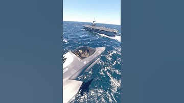 Amazing Pilot Skills of F-35B Landing on Aircraft Carrier in Microsoft Flight Simulator! #navy