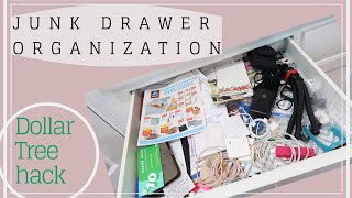 Messy Junk Drawer Organization Dollar Tree Hack Cleaning And Decluttering