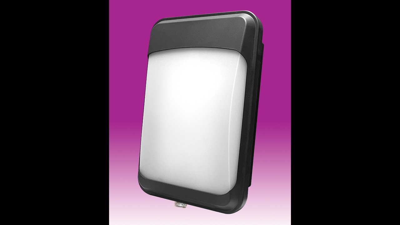 15W Slim CCT LED Wall Pack c/w Photocell - IP65 - Black