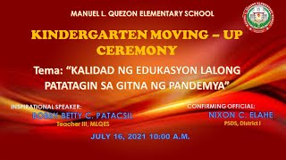 MLQES Kindergarten Moving Up S.Y. 2020-2021