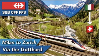 Review of the Swiss Pendolino between Milan and Zurich across the STUNNING Alps