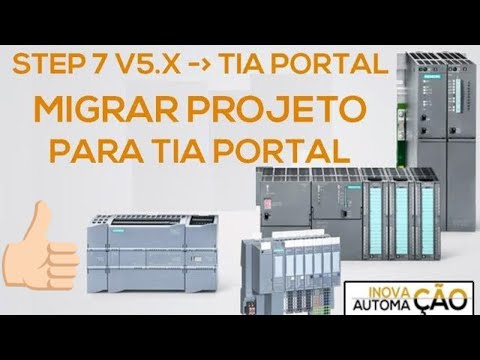 Migrar projeto do Step 7 V5.x Simatic Manager para TIA Portal com CLP PLC IHM Siemens