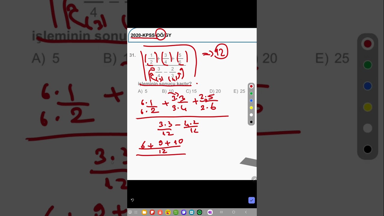 kpss matematik 2020 orta öğretim çıkmış soru çözümü 