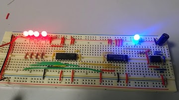 4 bit counter with 555 timer