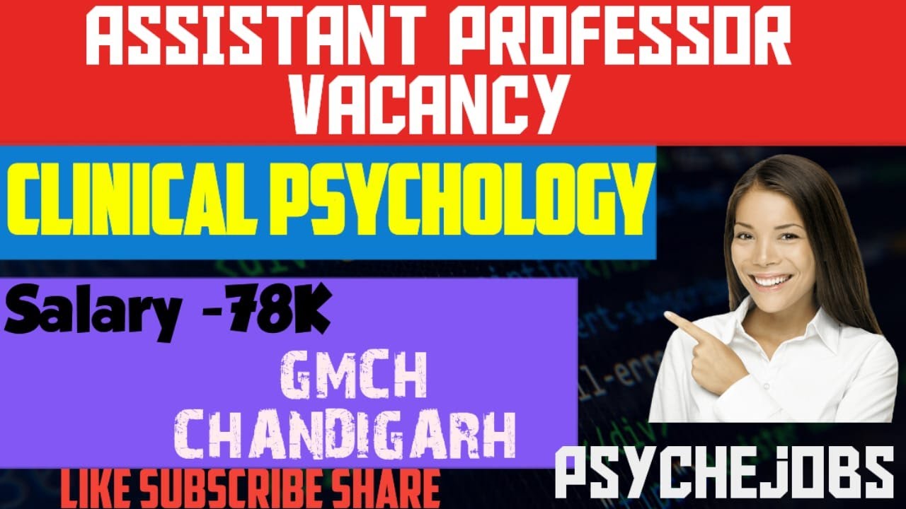 ASSISTANT PROFESSOR CLINICAL PSYCHOLOGY VACANCY|