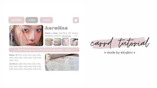 cute interactive carrd tutorial — © owner