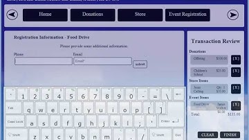EGIVINGS Kiosk Donate Purchase Register