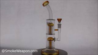 Jelly Fish Double Tree Perc Bong