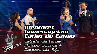 Video thumbnail of "Mentores  - "Estrela da tarde" + "No teu poema" + Canoas do Tejo" | The Voice Portugal"