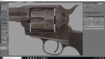 [Blender 3d] Speed modeling a Colt Revolver - Part 1
