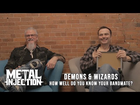 DEMONS & WIZARDS Play "How Well Do You Know Your Bandmate" | Metal Injection