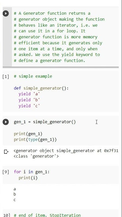 What is Generator in Python Part 1 #python #education #programming # ...