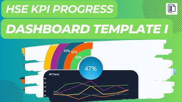 Safety  KPI Progress Dashboard Template I - Download for Free | Link Below