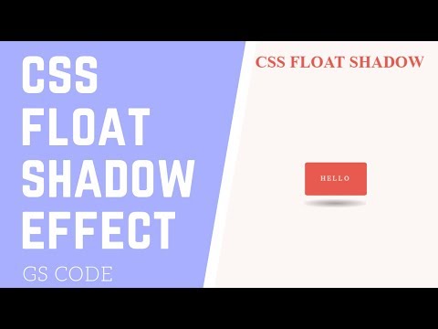 CSS Button Hover Effects | Float Shadow Effect | GS CODE