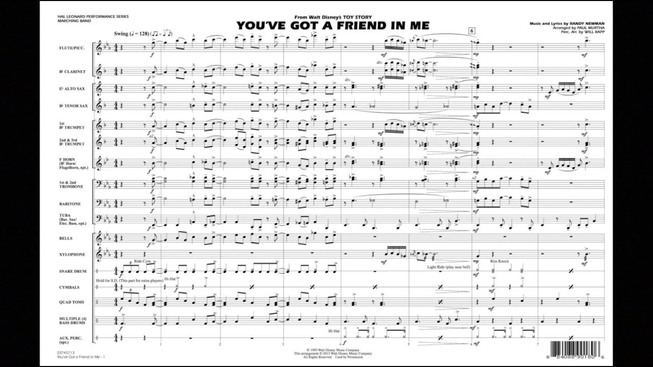 You Ve Got A Friend In Me Performance Easy Limited Edition Hal Leonard Online