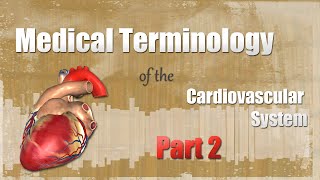 Medical Terminology of the Cardiovascular System Pt.2