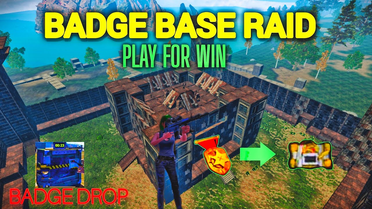 BADGE BASE RAID VIDEO// BADGE DROP // #xtgamerz #lastislandofsurvival @LIOSofficial 