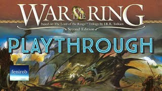 War Of The Ring Board Game | Full Playthrough (2023)