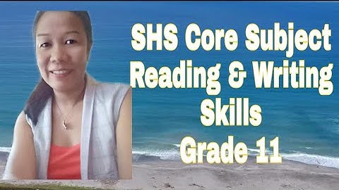 Reading and Writing Skills | Module 1 | SHS Core Subject | Teacher Mom Life