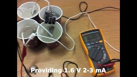 GA144 Powered by Lemonade-Bleach Battery