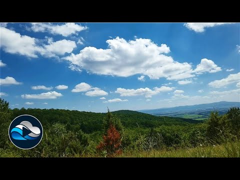 Fluffy clouds float in the azure sky time lapse, Relax in Nature with ...