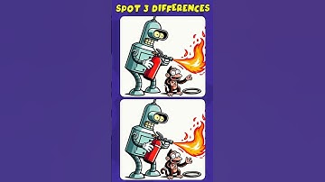 Find the differences: Can You Spot All 3 !? (A Bit Tricky) #spotthedifference #short
