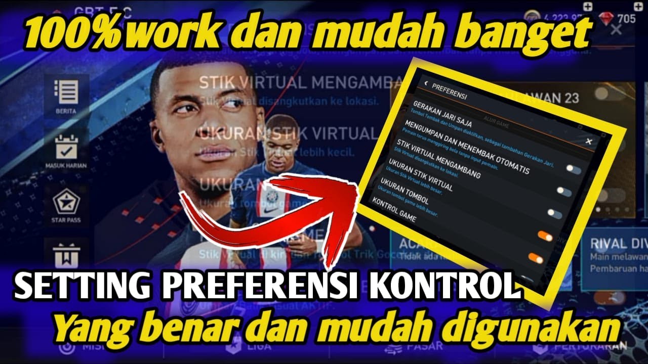 Setting Preferensi kontrol FIFA MOBILE 22 TERBARU 2023 - YouTube