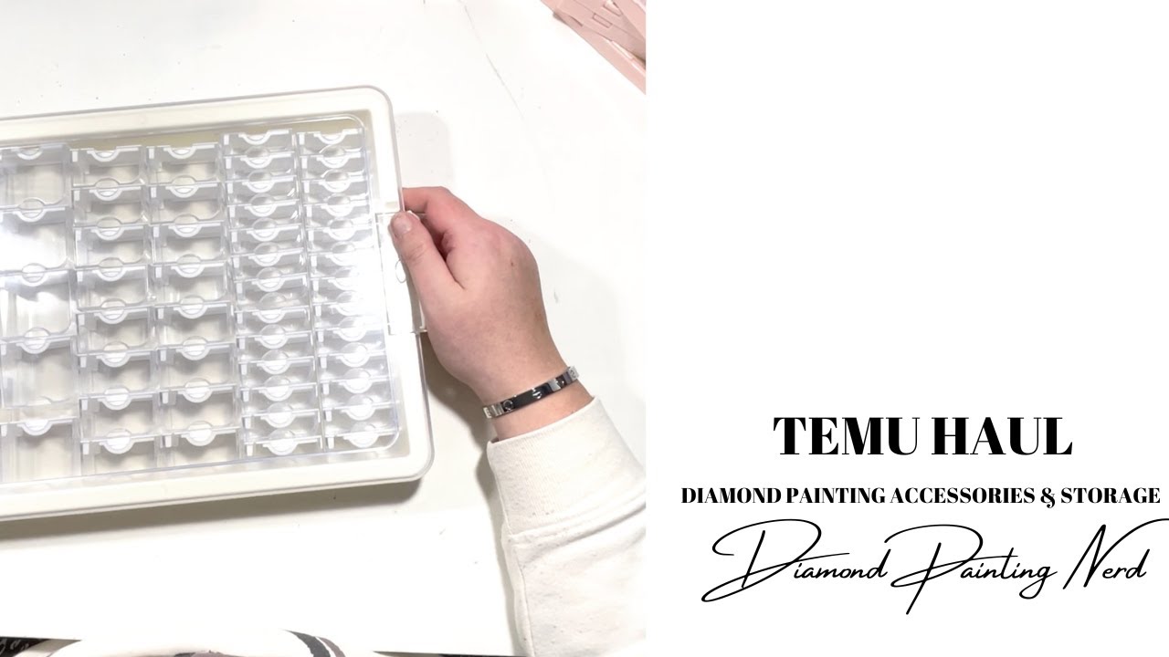 TEMU HAUL, DIAMOND PAINTING ACCESSORIES & STORAGE