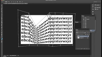 Photoshop CC  -- Perspective warp and smart object text tutorial HOW TO