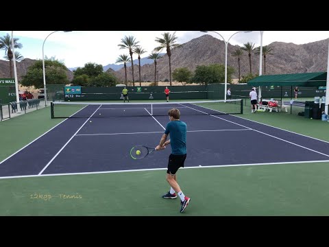 David Goffin | IW Practice Mar. 7, 2020 (4k 60fps)