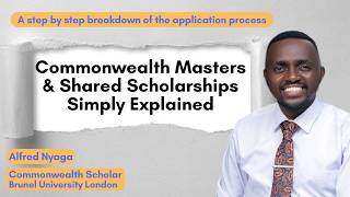 Commonwealth Shared Scholarships (Fees, Stipend, Travel Allowance, Visa, Research grant & Clothing)
