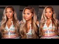 FLAWLESS HIGHLIGHT WIG INSTALL 🍯 🤎 * Beyoncé Inspired ft. Yolissa Hair