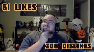WingsOfRedemption has 61 likes and 300 dislikes