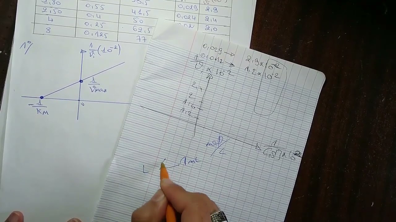 Enzymologie S4 la série 1 ; EX 5